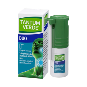 Tantum Verde Duo 1,5 mg/ml + 5 mg/ml szájnyh. alk. (1x15ml) termék kép