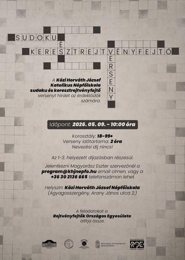 III. Sudoku és keresztrejtvényfejtő verseny