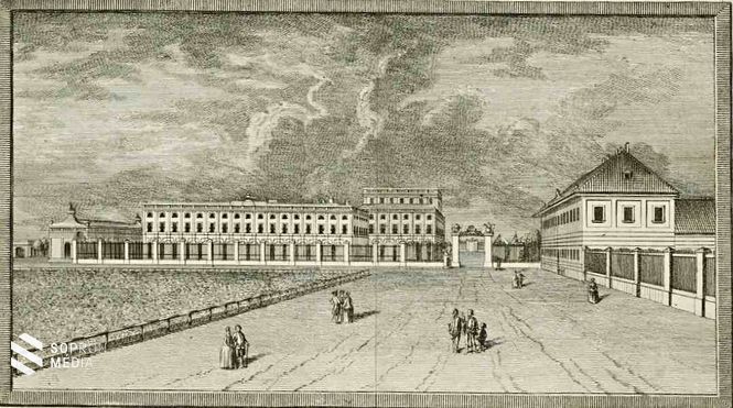 Eszterháza Nyugat felől az 1784-ben
