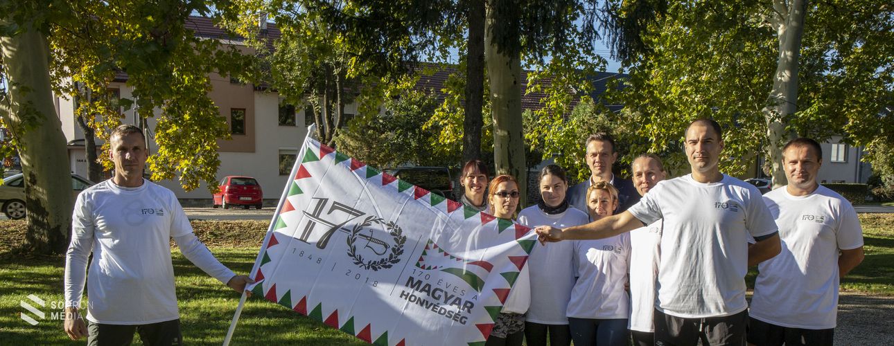 Futással emlékeztek a 170 éves Magyar Honvédségre
