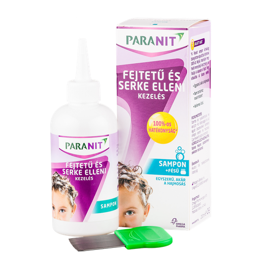 Paranit fejtetű és serke elleni sampon+fésű (200ml)