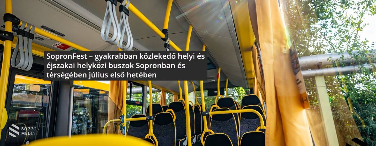 SopronFest- Sűrített buszjáratokkal készül a MÁV július 2. és 4. között