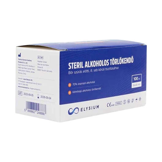 Elysium steril alkoholos törlőkendő (100x)