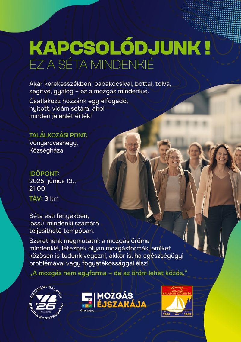 KAPCSOLÓDJUNK! - EZ A SÉTA MINDENKIÉ szolgáltatás képe