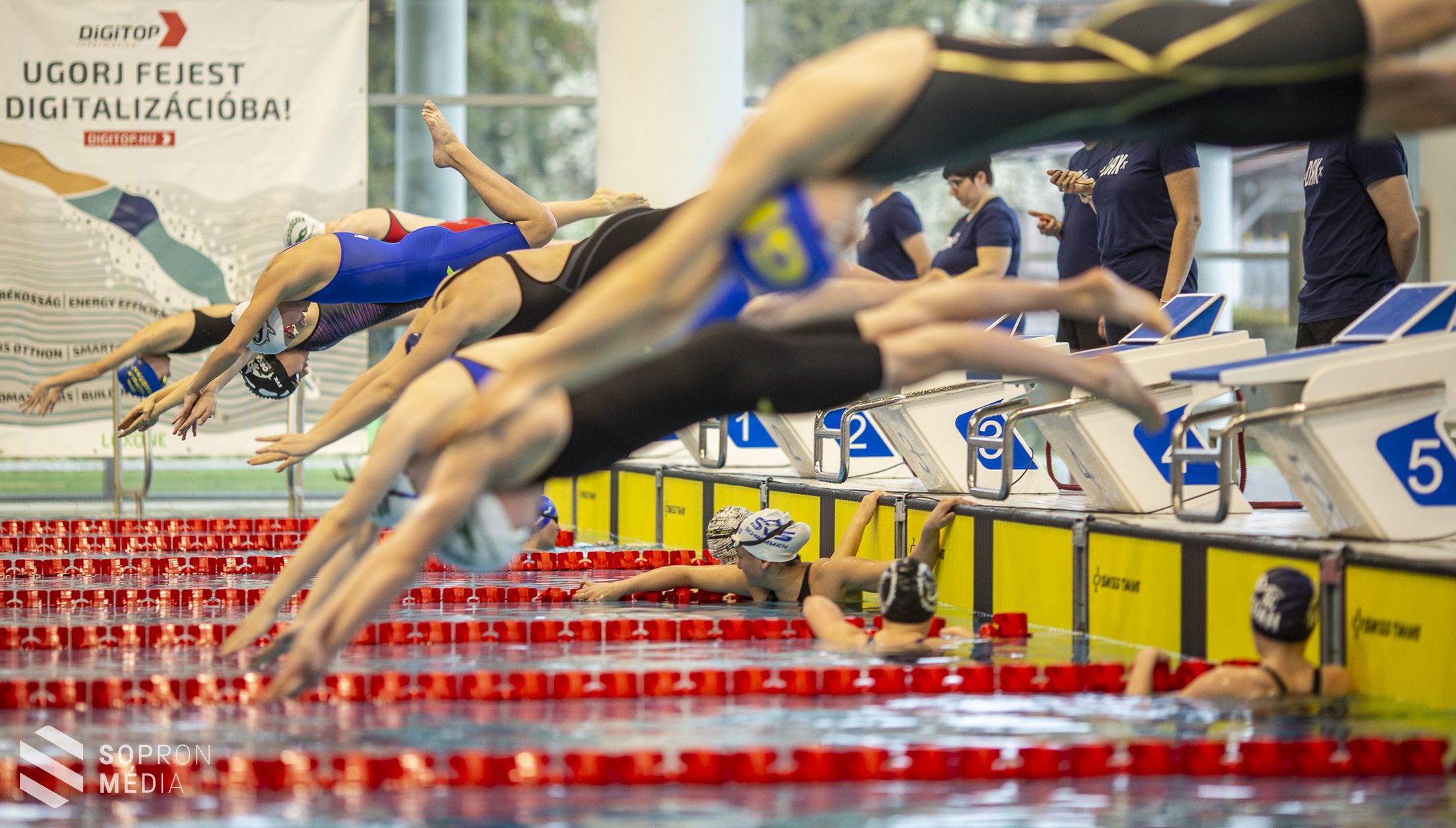 Közel ötszáz úszóversenyző állt fel a rajtkőre a III. Lővér Kupán