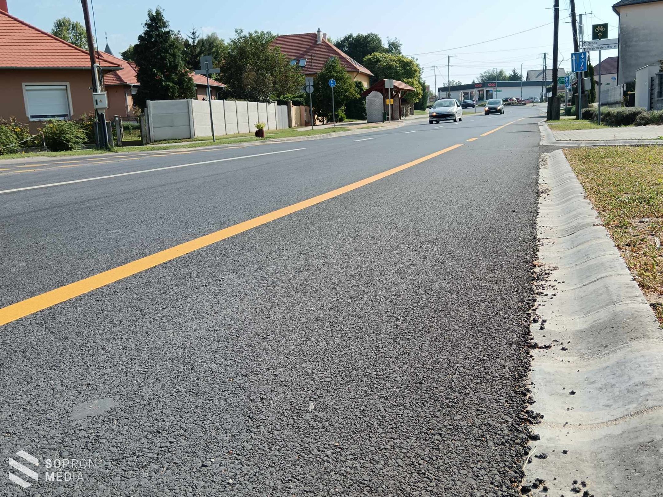 Nő a forgalombiztonság a 8518-as jelű Fertőendréd-Sopron összekötő úton!