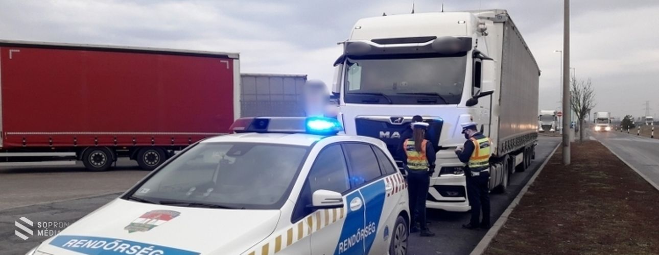 Tehergépkocsikat és buszokat ellenőriznek
