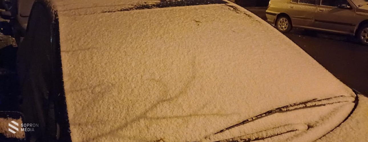 Kifehéredett a táj Sopronban