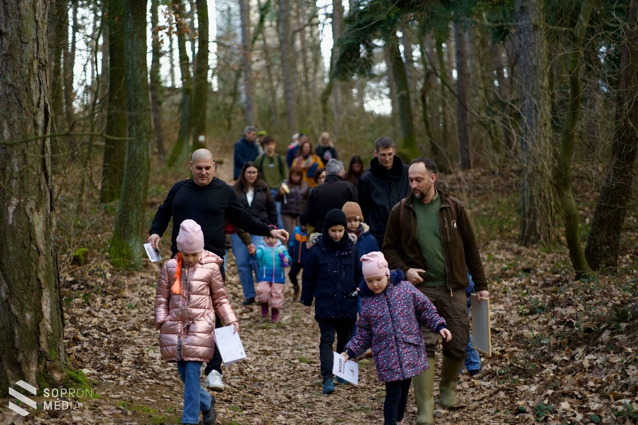 Állati nyomok után kutattak a hétvégén az Erdő Háza látogatói