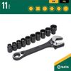 Sata állítható univerzális villáskulcs készlet 10-19mm, 11 részes