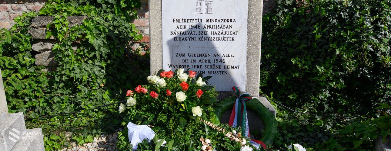 A kitelepített németekre emlékeztek Sopronbánfalván