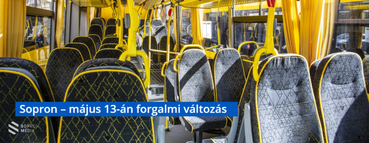 Május 13-án változik a forgalmi rend Sopronban