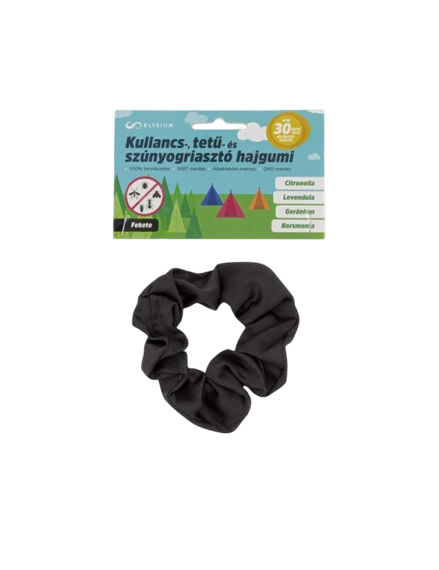 Elysium kullancs/tetű/szúnyog hajgumi fekete szaté (1x)