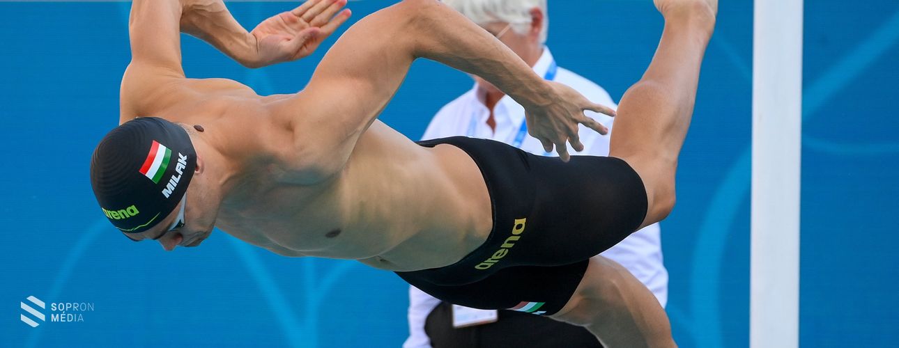 Milák Kristóf aranyérmes 100 méter pillangón