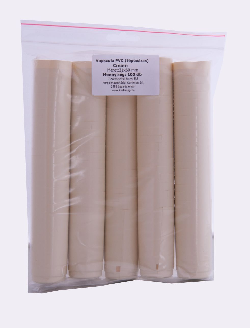 Kapszula PVC 100db/cs cream termék képe