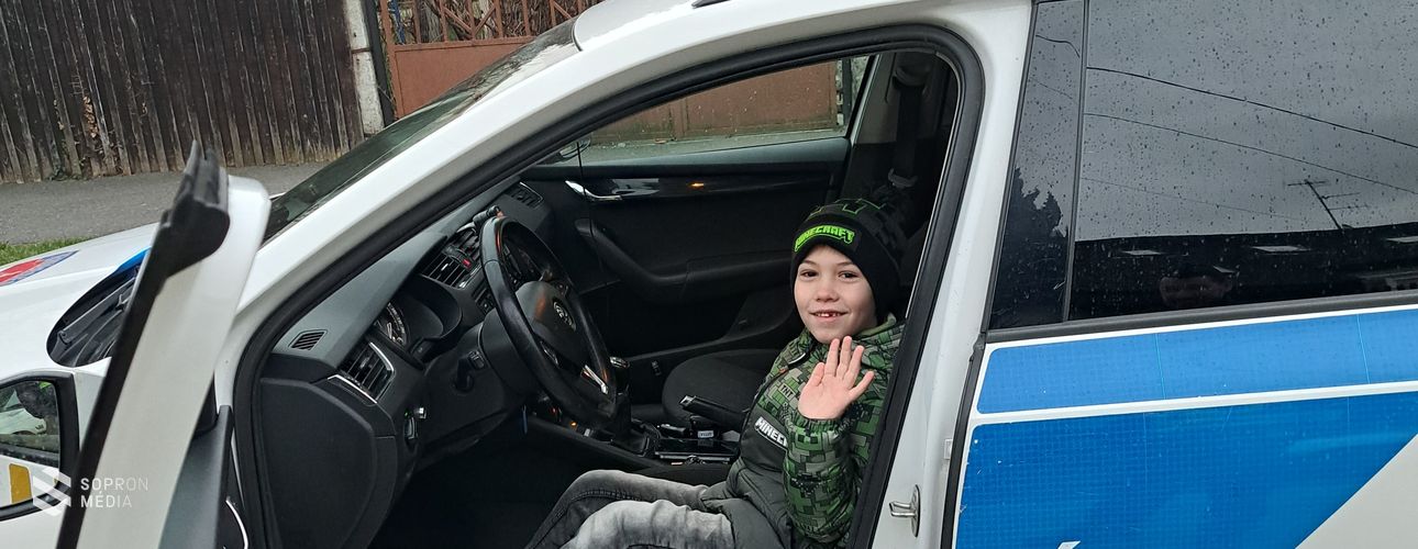 Marci születésnapi kérését teljesítették a rendőrök