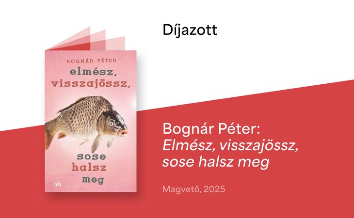 Bognár Péter nyerte a 2026-os Esterházy Irodalmi Díjat