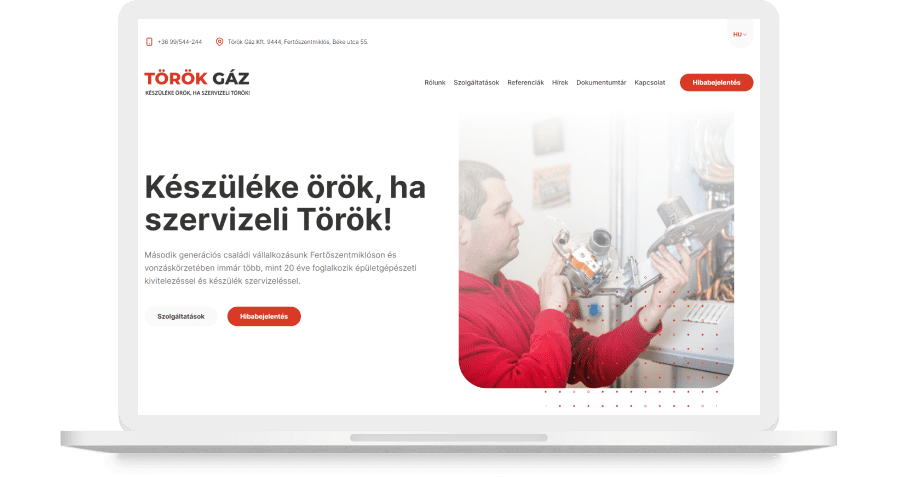 A Török Gáz Kft. weboldalát 14 év után újítottuk meg