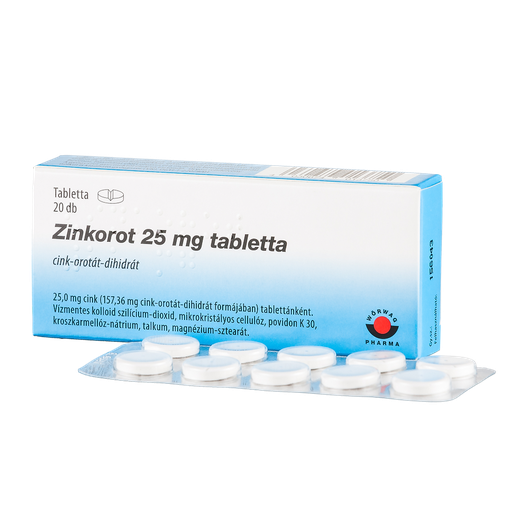 Zinkorot 25 mg tabletta (50x)