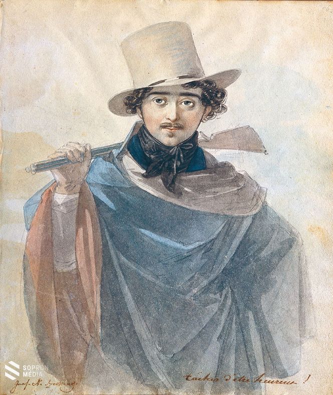 Johann Ender: Gróf Széchenyi István ifjúkori képmása. (1818., Görögország)