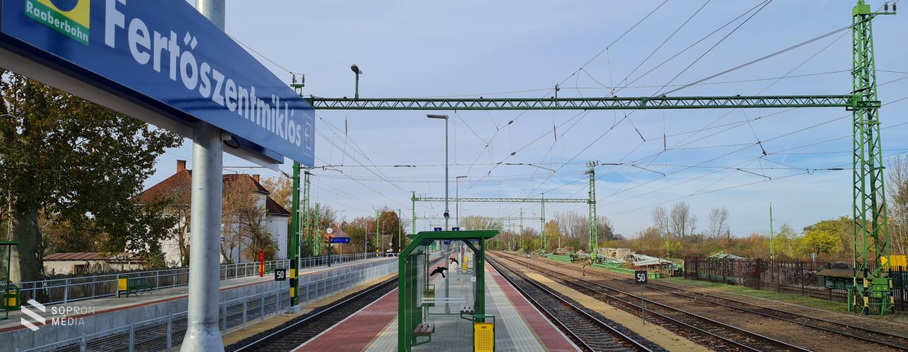 Vágányzár a Csorna-Sopron vasútvonalon