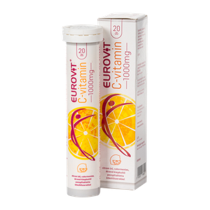 Eurovit C vitamin 1000 mg pezsgőtabletta citrom (20x) termék kép