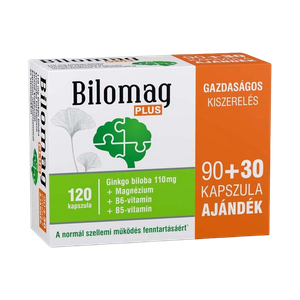 Bilomag PLUS Ginkgo Biloba 110 mg kapszula (120x (90+30)) termék kép