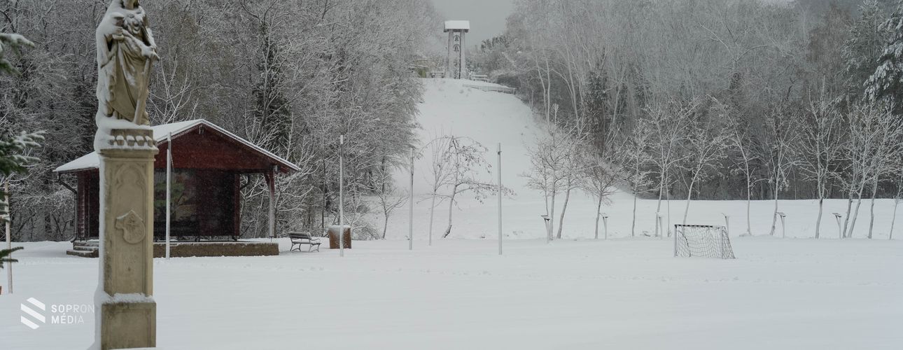 Hó fedi Brennbergbánya környékét
