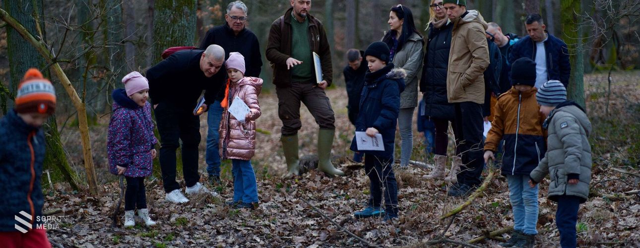 Állati nyomok után kutattak a hétvégén az Erdő Háza látogatói