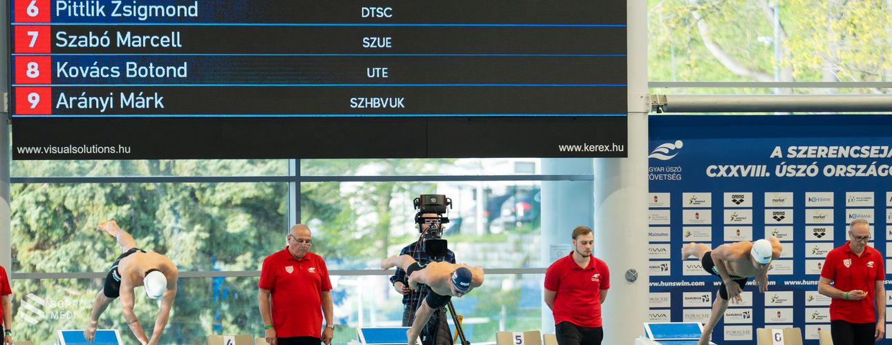Tarolt Milák Kristóf az úszó ob első napján