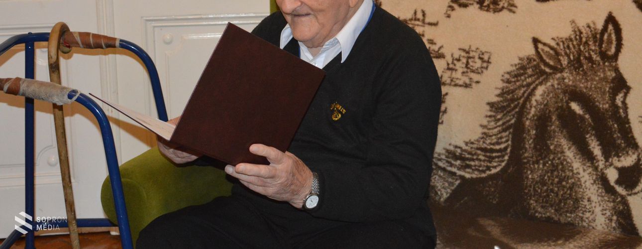 100. születésnapja alkalmából köszöntötték Seregély Lajos bácsit