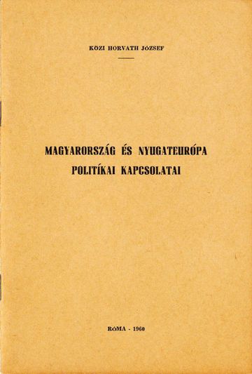 Magyarország és Nyugateurópa politikai kapcsolatai (1960)