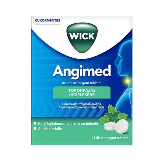Angimed Mentol szopogató tabletta (24x)