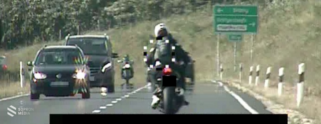 90 km/h helyett 179 km/h-s sebességgel közlekedett a soproni férfi