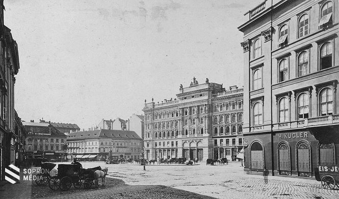 A Kugler a Gizella téren 1876 körül 