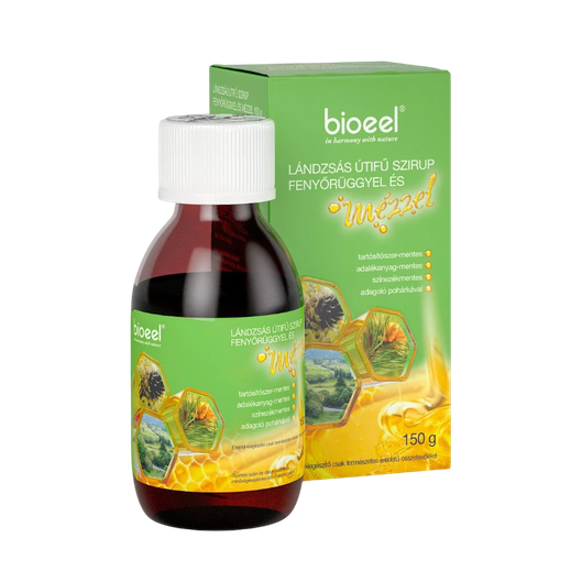 Bioeel Lándzsás útifű és Fenyőrügy szirup mézzel (150g)