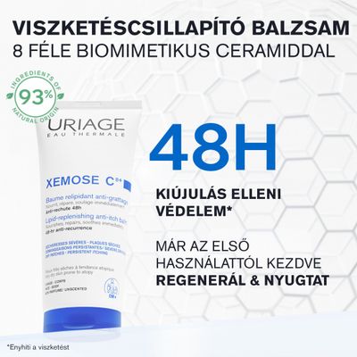 Uriage Xémose C8+ Testápoló BALZSAM száraz bőrre lipidfeltöltő és viszketéscsillapító hatással (200ml)