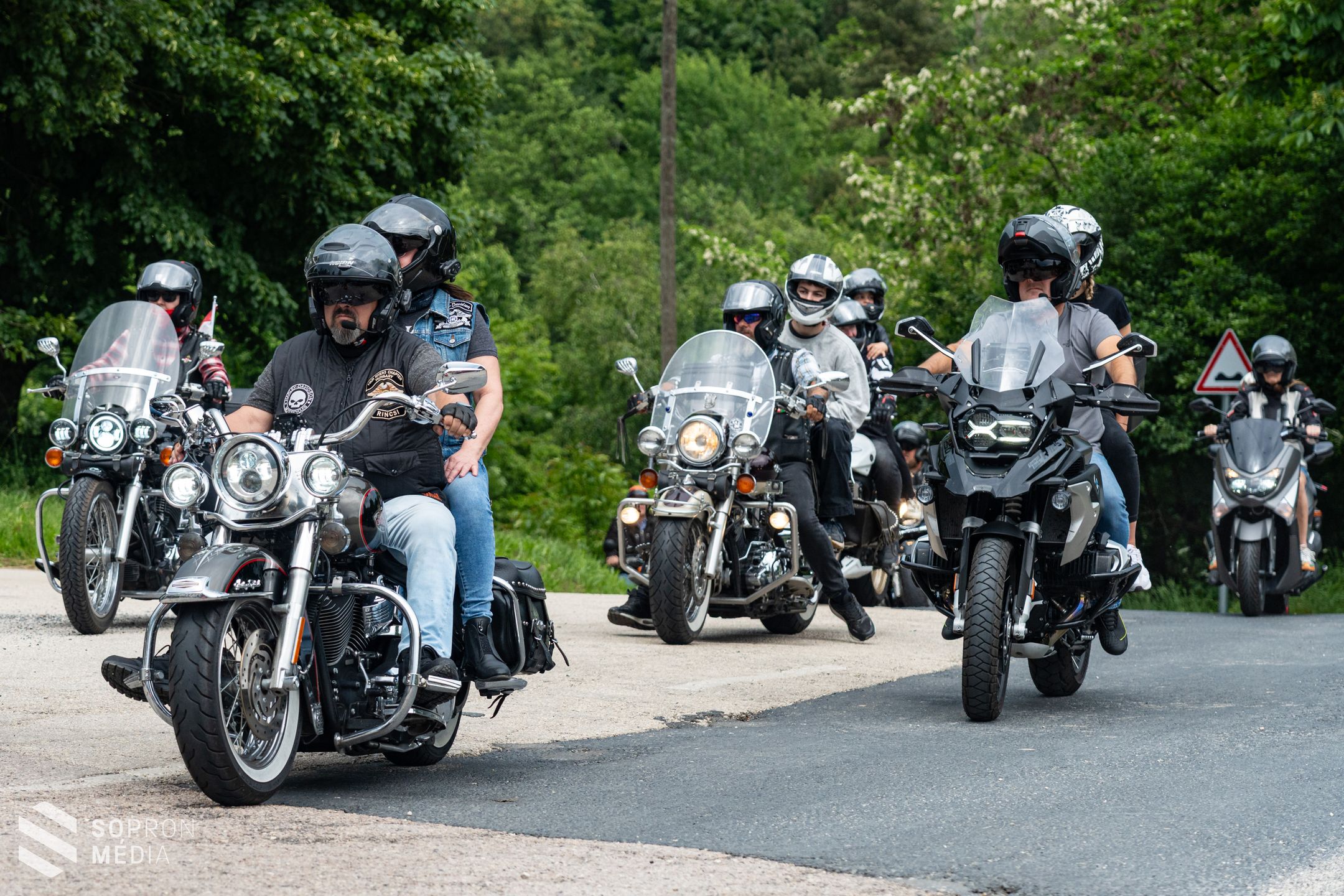Idén is megrendezték a motoros istentisztelet Ágfalván