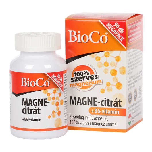 BioCo Magne-Citrát+B6 vitamin filmtabletta Megapack (90x)