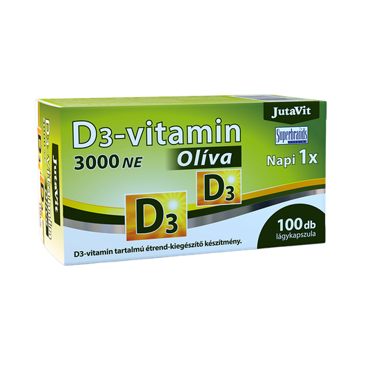 Jutavit D3-vitamin 3000NE Olíva kapszula (100x)