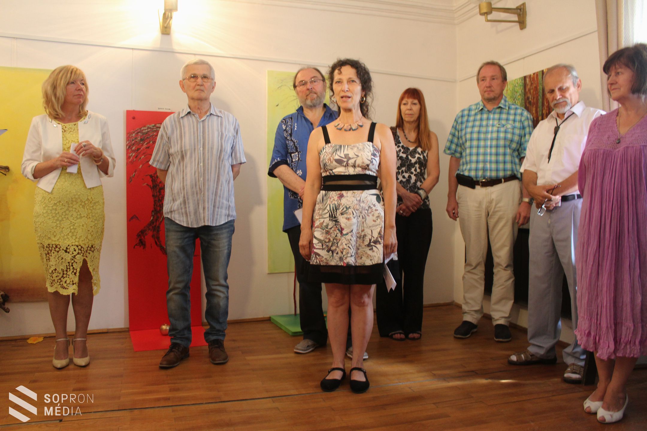 A Soproni Képzőművészeti Társaság Nemzetközi Alkotótáborának zárókiállítása 