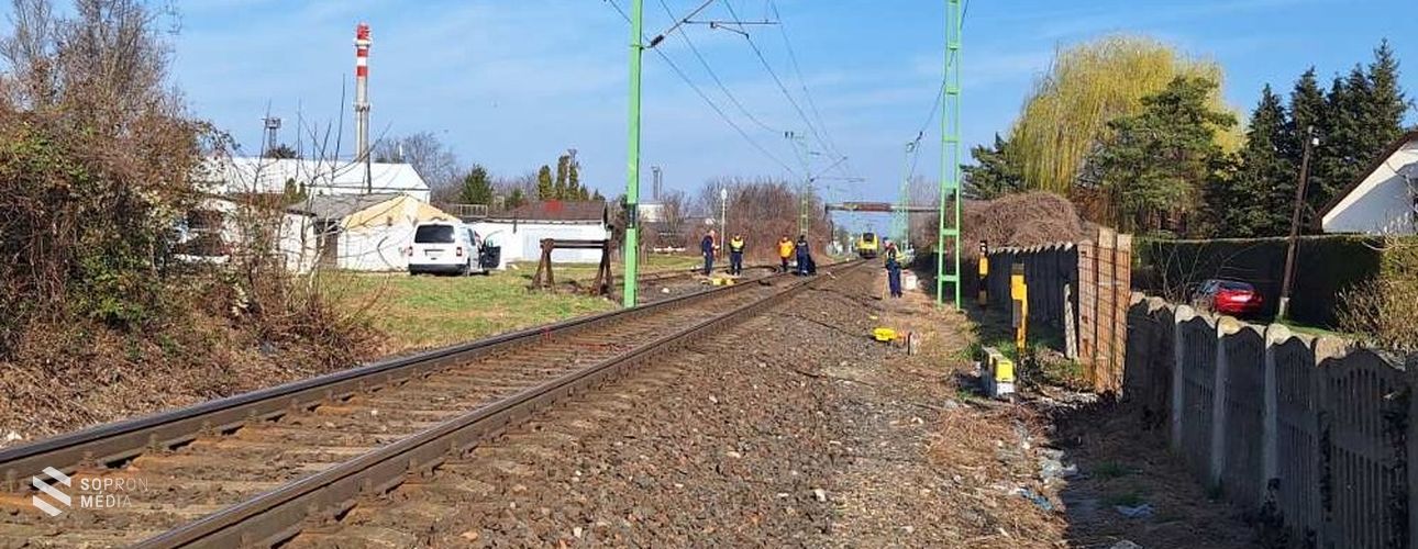 Embert gázolt a vonat Sopronban