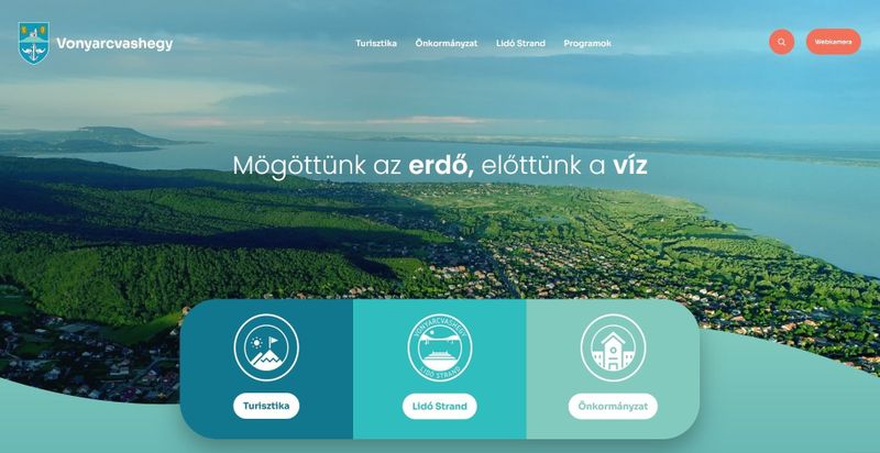 fws BLOG: Önkormányzat és turizmus kéz a kézben - Vonyarcvashegy Nagyközség új weboldala média képe