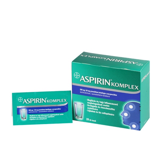 Aspirin Complex 500 mg/30 mg granulát.bels.szuszp. (20x)