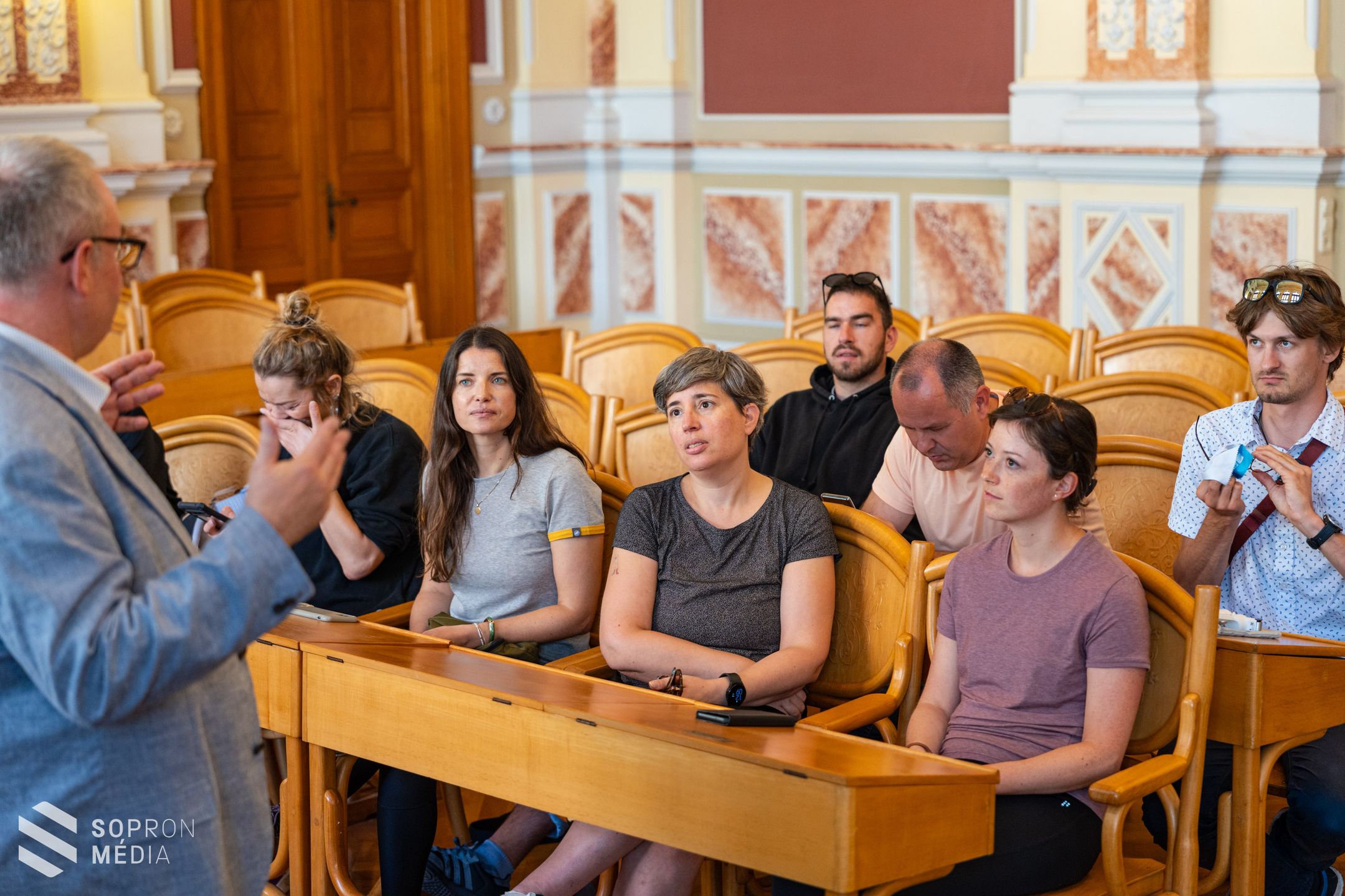 A GYSEV Zrt. projektpartnereit fogadták a városházán