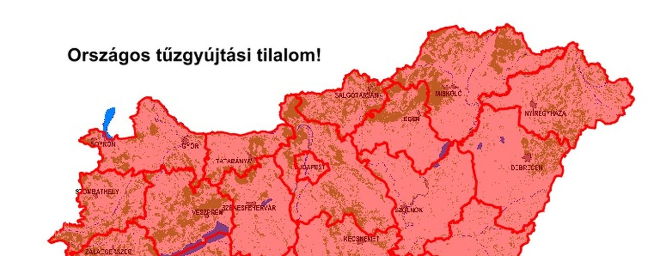 Országos tűzgyújtási tilalom lép életbe csütörtöktől!
