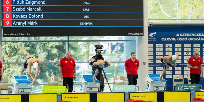 Tarolt Milák Kristóf az Úszó ob első napján