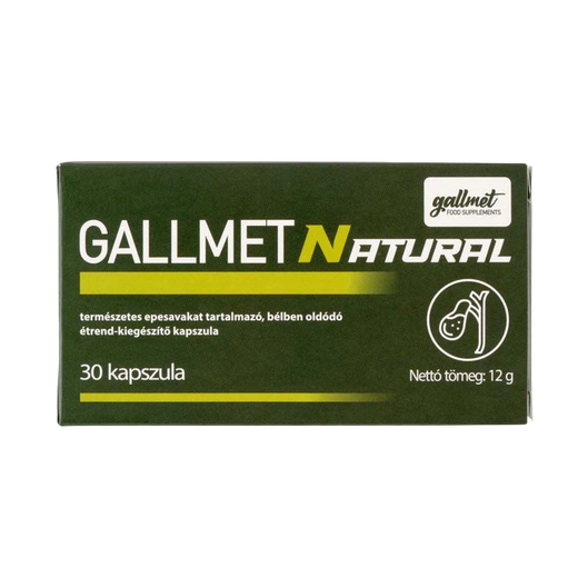 Gallmet Natural bélben oldódó kapszula (30x)