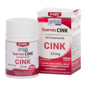 JutaVit Szerves Cink tabletta (100x) termék kép