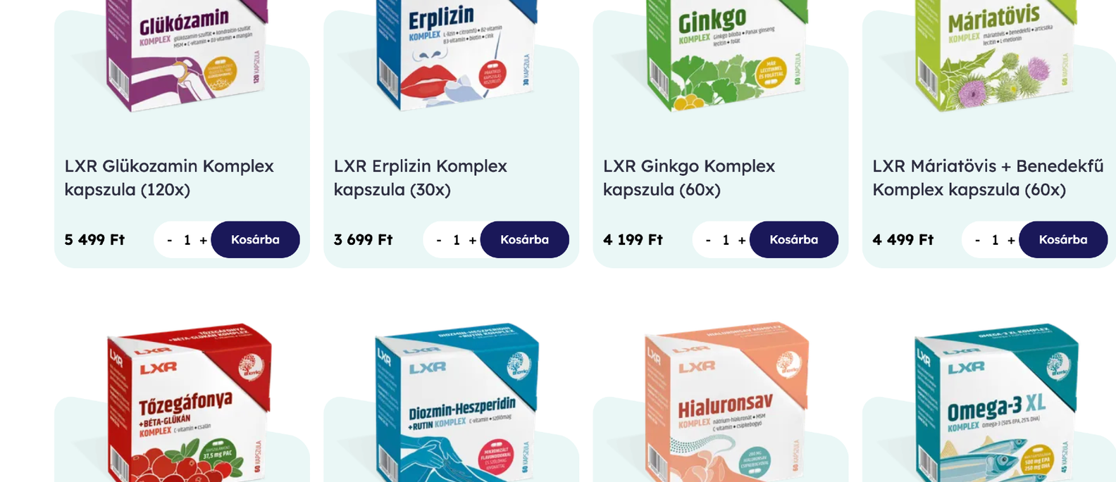Magyar fejlesztésű étrend-kiegészítők gyógyszerészeti háttérrel – LXR Komplex